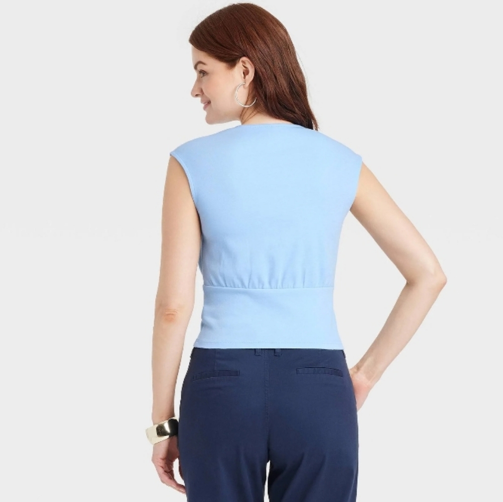 A New Day Cap Sleeve Cotton Top - Picture 3 of 7